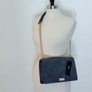 NWT BCBG Convertible Shoulder/Crossbody/Handbag~Dusty Blue